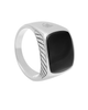 Nialaya Nialaya Signet Ring With Black Onyx - 4