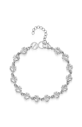 Nialaya Nialaya Silver Bloom Bracelet 