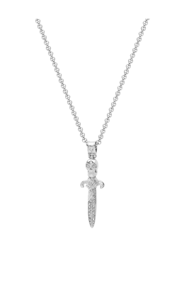 Nialaya Nialaya Skull Sword Necklace