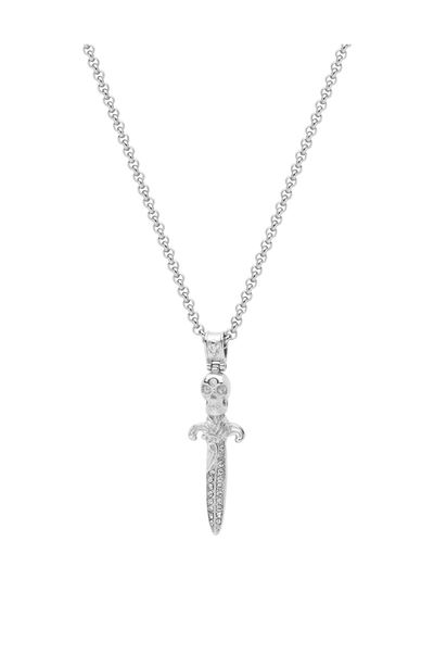 Nialaya Nialaya Skull Sword Necklace