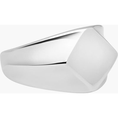 Nialaya Nialaya Squared Stainless Steel Ring