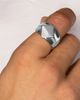Nialaya Nialaya Squared Stainless Steel Ring - 2