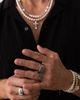 Nialaya Nialaya Squared Stainless Steel Ring - 4