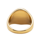 Nialaya Nialaya Squared Stainless Steel Ring With Gold Plating  - 1