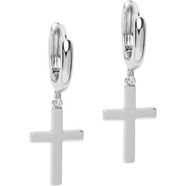Nialaya Nialaya Sterling Silver Cross Earrings 