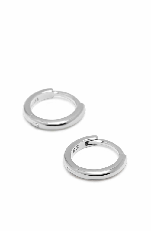 Nialaya Nialaya Sterling Silver Hoop Earrings 