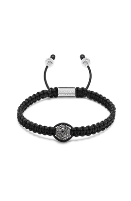 Nialaya Nialaya String Bracelet With Black Diamond Bead 