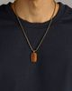 Nialaya Nialaya Tiger Eye Dog Tag Necklace - 2