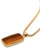 Nialaya Nialaya Tiger Eye Dog Tag Necklace - 3