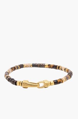 Nialaya Nialaya Tiger Eye Heishi Bracelet