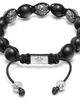 Nialaya Nialaya Trio Black Diamond Beaded Bracelet With Matte Onyx And Sterling Silver  - 1