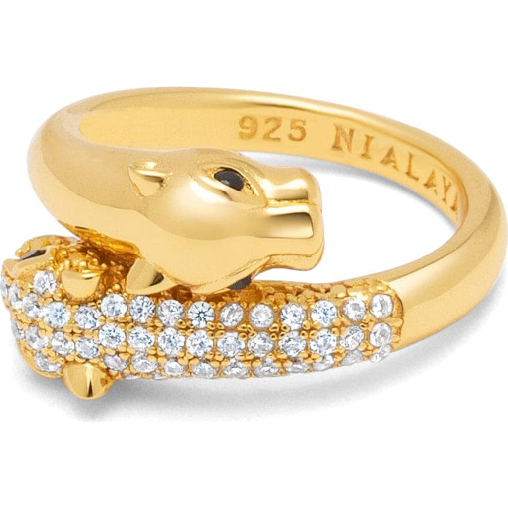 Nialaya Nialaya Twisted Panther Gold Ring 