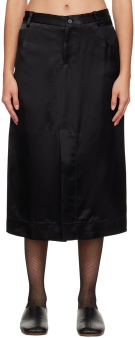 Niccolo Pasqualetti Niccolo Pasqualetti Black Matita Midi Skirt