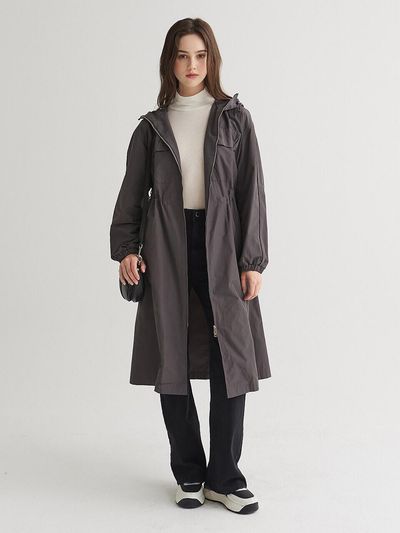 NICE CLAUP Color Point Hooded Jumper