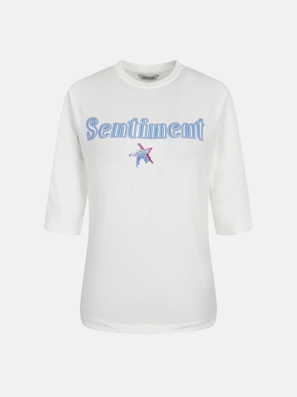 NICE CLAUP NICE CLAUP 3/4 Sleeve T-shirt N241PWT201