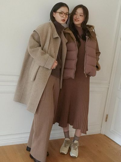 NICE CLAUP NICE CLAUP 7 Sleeve V-neck Knit Dress N244PWKA39