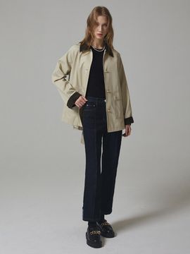 NICE CLAUP NICE CLAUP Back Turn-Up Denim Pants N233PWN804