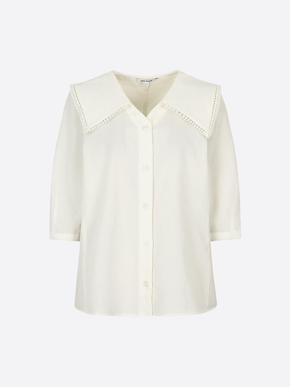 NICE CLAUP NICE CLAUP Big Collar Blouse X245PWB401