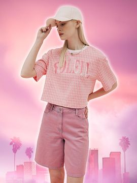 NICE CLAUP NICE CLAUP Dyeing Bermuda Denim Pants N241PWN204