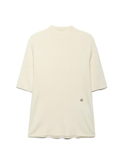 NICE CLAUP NICE CLAUP Half-Neck Ribbed Knitwear Pullover A243