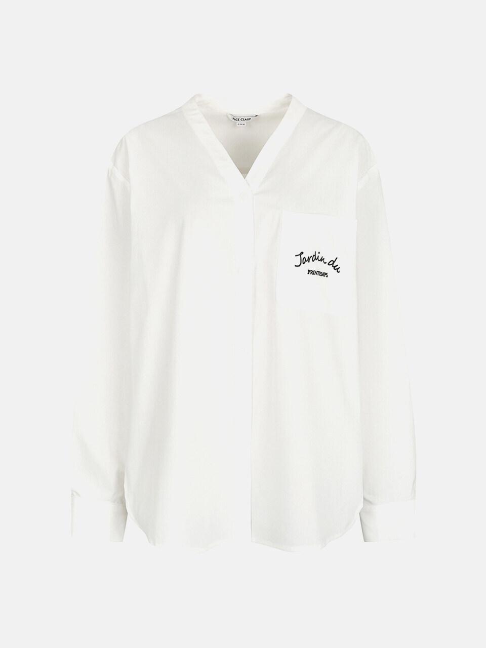 NICE CLAUP NICE CLAUP V-neck shirt N241MWB207