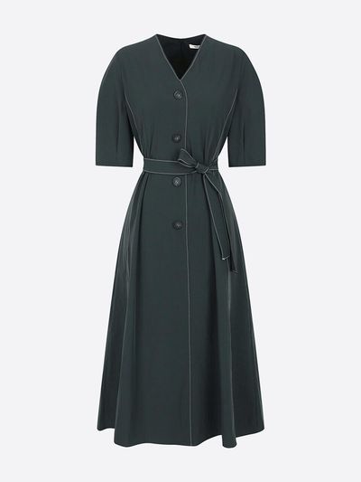 NICE CLAUP V-neck dress N243MWO712