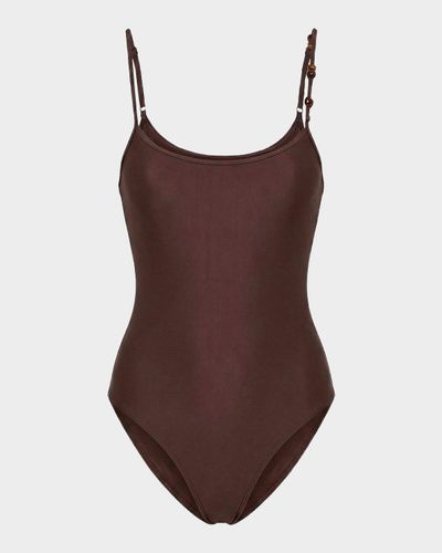 NICHOLAS Dione Beaded One-Piece Swimsuit