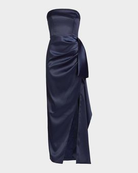 NICHOLAS Erelyn Satin Strapless Gown