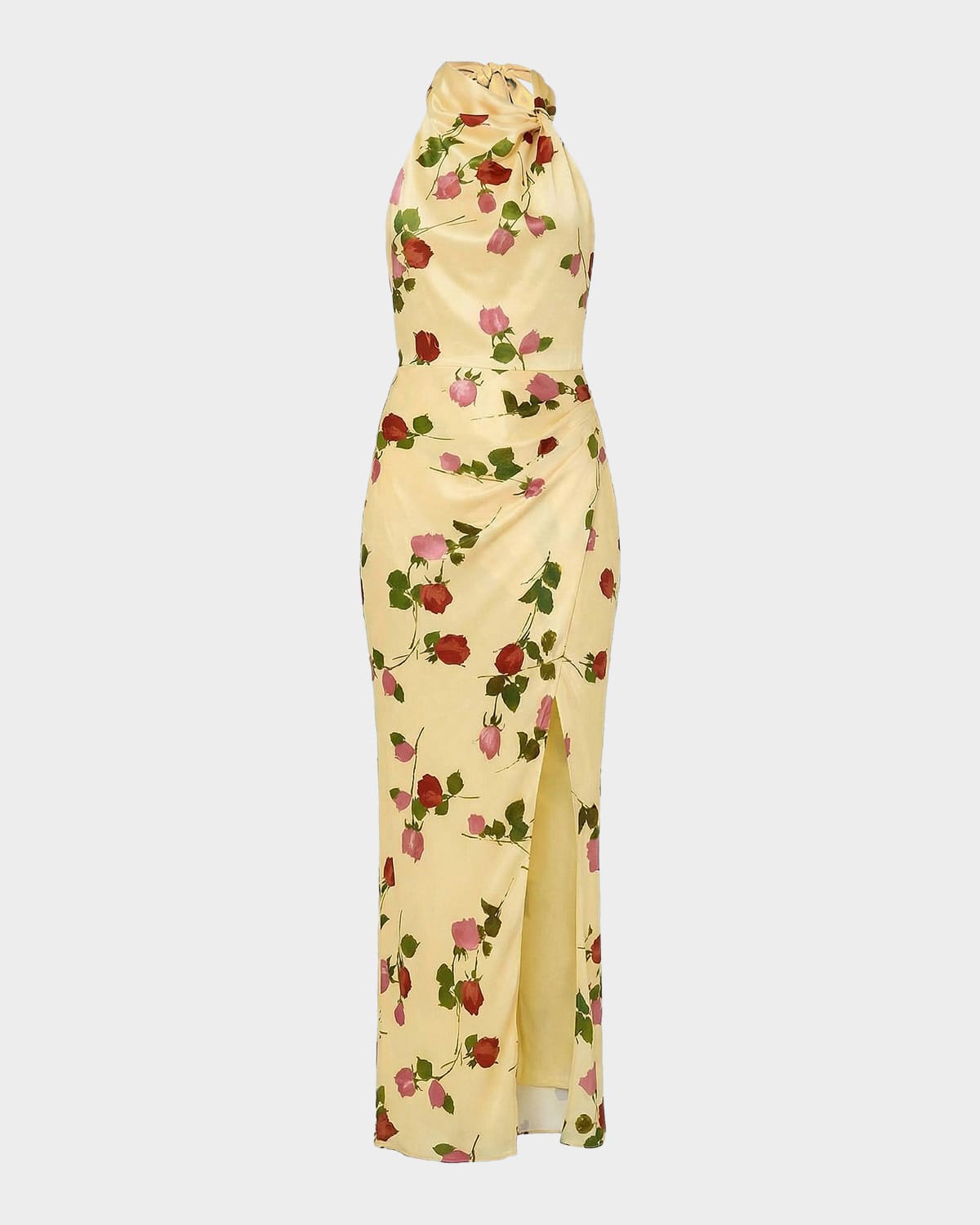 NICHOLAS Galilea Halterneck Floral A-Line Gown
