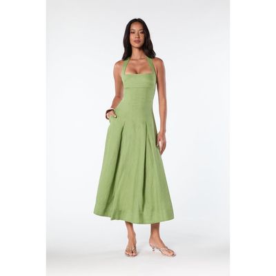 NICHOLAS NICHOLAS Elisabeth Halter Neck Dress