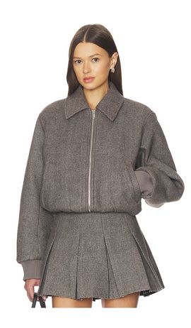NICHOLAS NICHOLAS Frida Bomber Wool Blend Jacket