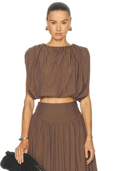 NICHOLAS NICHOLAS Nadira Cropped Bubble Top
