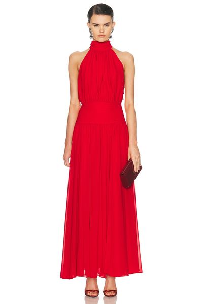 NICHOLAS NICHOLAS Tessa Halter Neck Maxi Dress