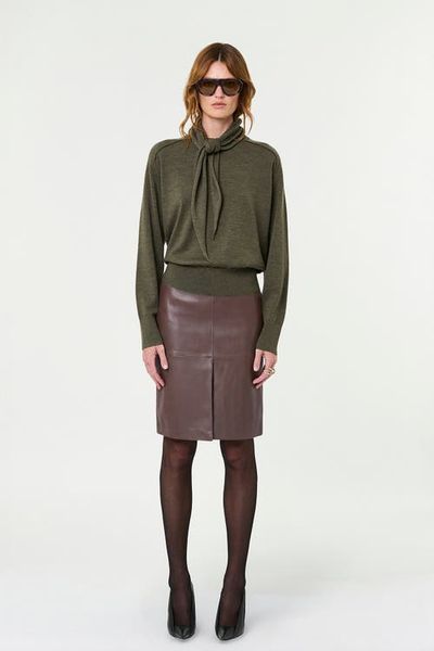 NICHOLAS NICHOLAS Veda Tie Neck Sweater