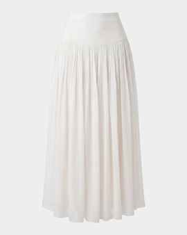 NICHOLAS Tani Ruched A-Line Maxi Skirt
