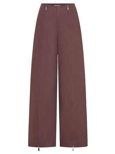 Nicholas the Label Women's Amalia Wide-Leg Zipper Pants
