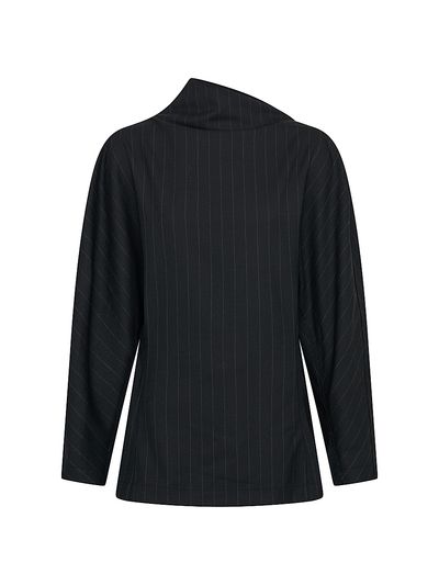 Nicholas the Label Women's Bettina Draped Pinstriped Top