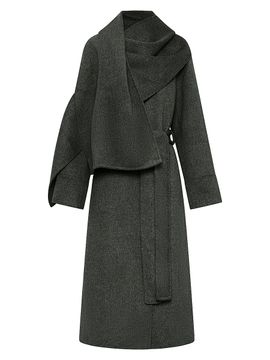 Nicholas the Label Women's Candice Double Wool-Blend Scarf-Neck Coat