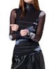 Nicholas the Label Women's Harmony Printed Shirred Long-Sleeve Top - 3