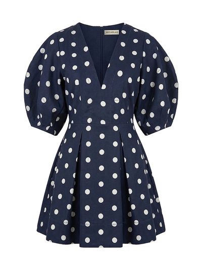 Nicholas the Label Women's Josefa Linen-Blend A-Line Minidress