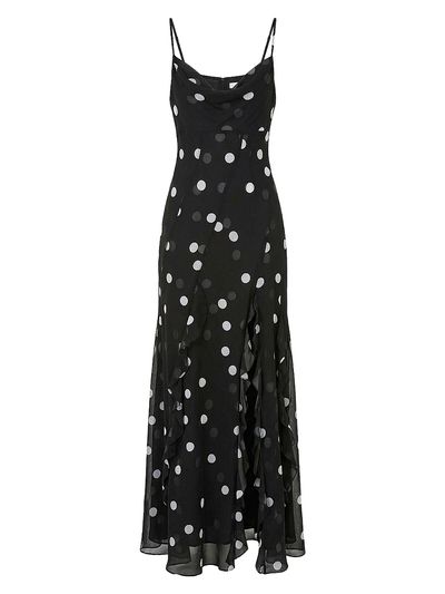 Nicholas the Label Women's Kamila Ruffled Polka Dot Georgette Gown