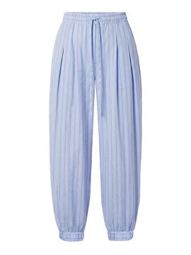 Nicholas the Label Women's Liselle Striped Cotton Seersucker Balloon Pants