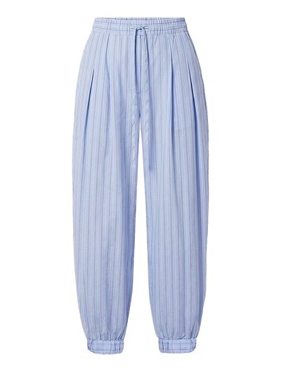 Nicholas the Label Women's Liselle Striped Cotton Seersucker Balloon Pants