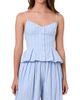 Nicholas the Label Women's Staci Striped Seersucker Peplum Top - 3