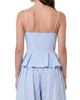 Nicholas the Label Women's Staci Striped Seersucker Peplum Top - 4