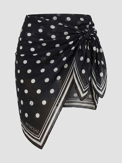 Nicholas the Label Women's Ursa Polka Dot Georgette Mini Sarong