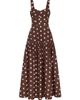 Nicholas the Label Women's Valeria Polka Dot Linen-Blend Drop Waist Midi-Dress - 1