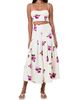 Nicholas the Label Women's Yulia Printed Linen-Blend Crop Top - 2