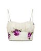 Nicholas the Label Women's Yulia Printed Linen-Blend Crop Top - 6