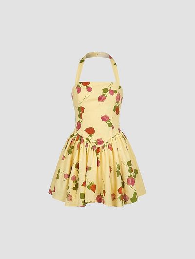 NICHOLAS Women's Amalie Floral Linen-Blend Minidress